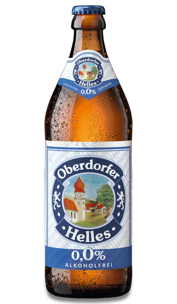 Flasche der Sorte Oberdorfer Helles 0,0 Prozent – zur Detailseite des Produkts